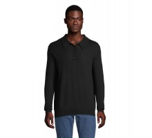 Лонгслів поло NeoBlu Stefan колір чорний 03986309