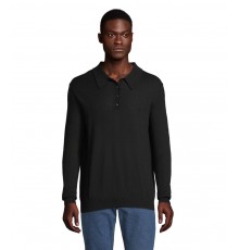 Лонгслів поло NeoBlu Stefan колір чорний 03986309