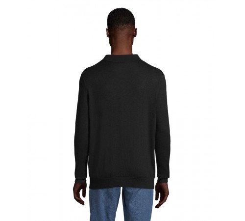 Лонгслів поло NeoBlu Stefan колір чорний 03986309