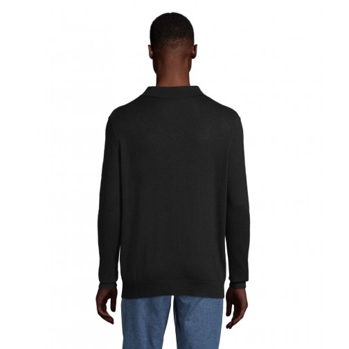 Лонгслів поло NeoBlu Stefan колір чорний 03986309