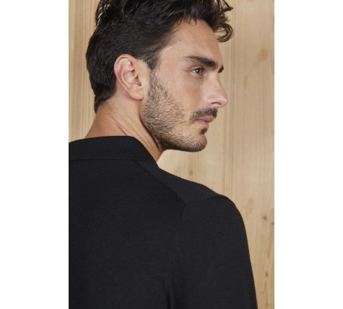 Лонгслів поло NeoBlu Stefan колір чорний 03986309