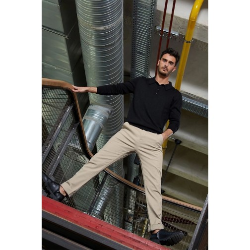 Лонгслів поло NeoBlu Stefan колір чорний 03986309