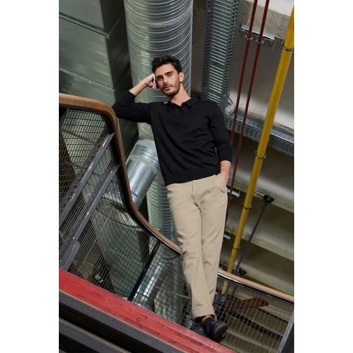 Лонгслів поло NeoBlu Stefan колір чорний 03986309