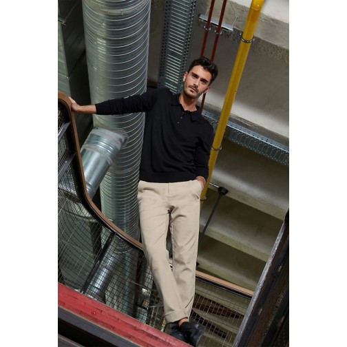 Лонгслів поло NeoBlu Stefan колір чорний 03986309