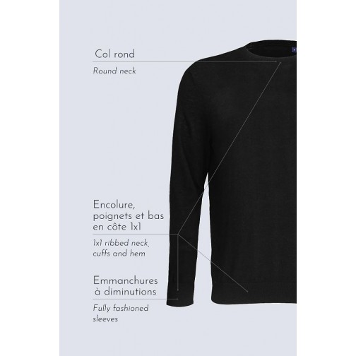 Пуловер чоловічий NeoBlu Stuart колір синій 04037603