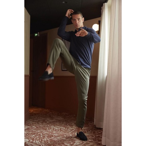 Лонгслів поло NeoBlu Owen LSL колір синій 04396603