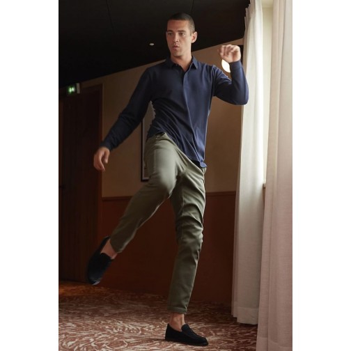 Лонгслів поло NeoBlu Owen LSL колір синій 04396603