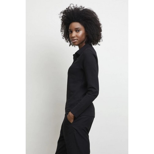 Лонгслів поло NeoBlu Owen LSL колір чорний 04397309