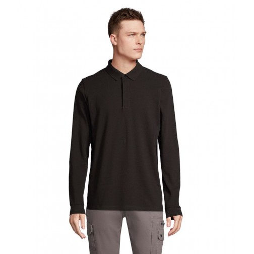 Лонгслів поло NeoBlu Owen LSL колір чорний 04396309