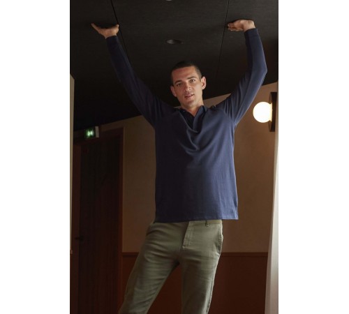 Лонгслів поло NeoBlu Owen LSL колір синій 04396603