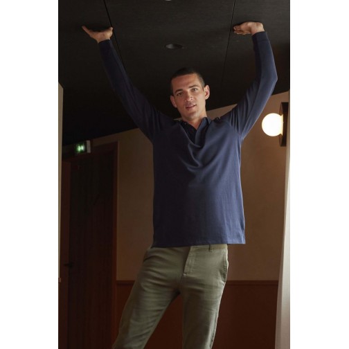 Лонгслів поло NeoBlu Owen LSL колір синій 04396603