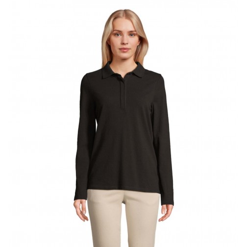 Лонгслів поло NeoBlu Owen LSL колір чорний 04397309